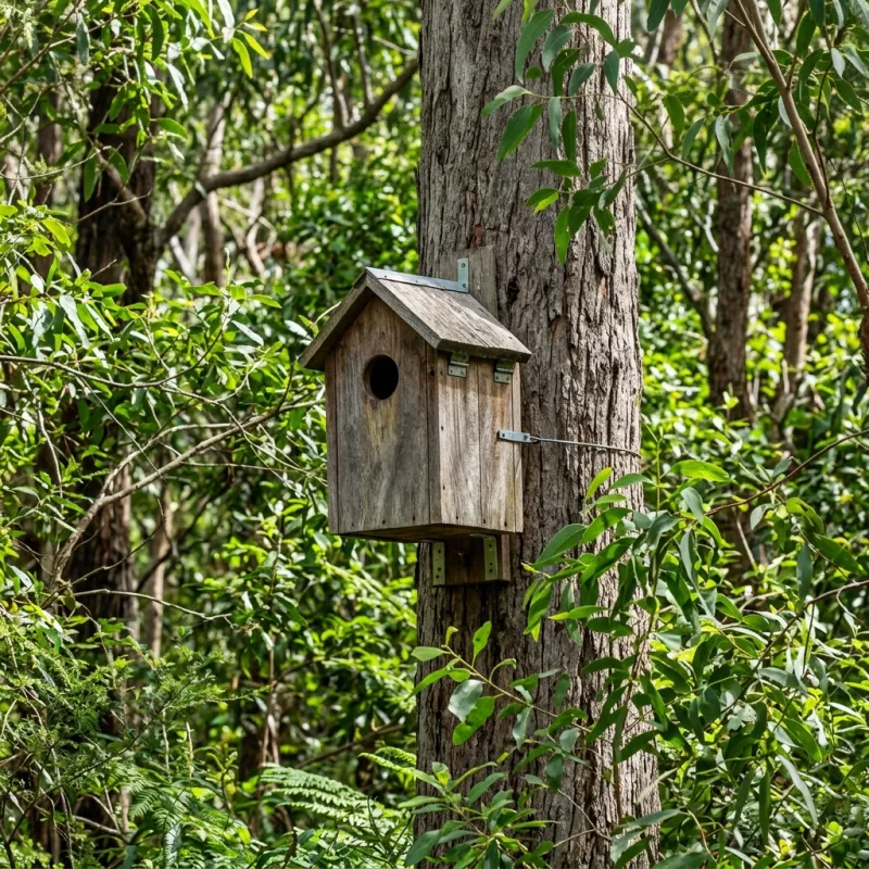 Animal nesting box installed as a humane alternative to a Altona roof cavity